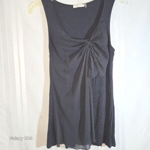 FOREVER FASHION SLEEVELESS BLACK BLOUSE SIZE MEDIUM